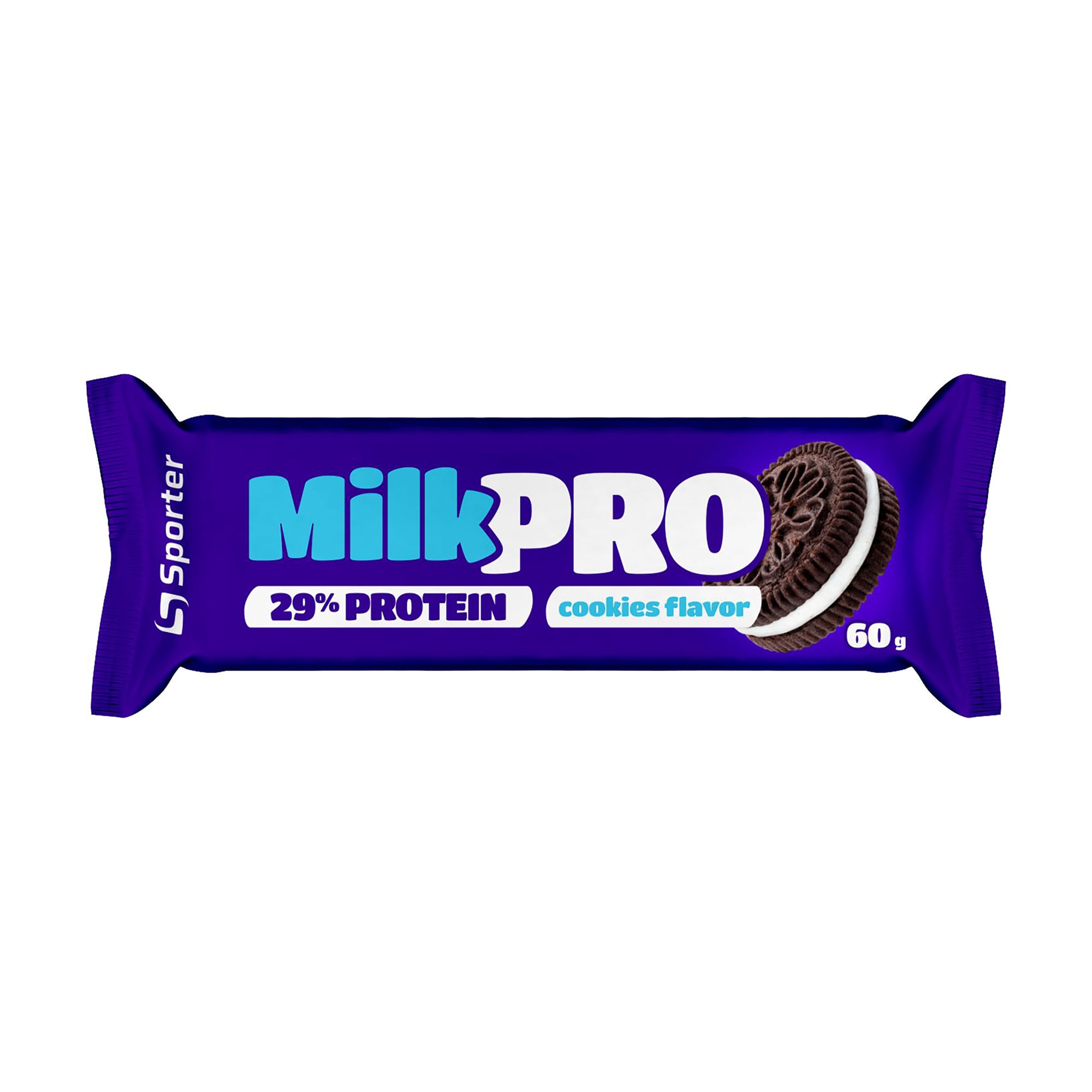 Протеїновий батончик Sporter Milk Pro 29% Protein Печиво, 60 г